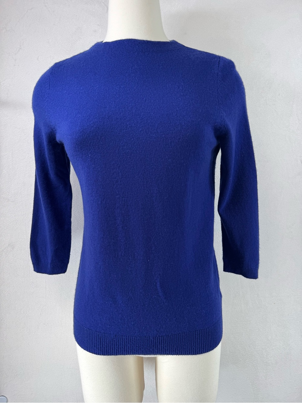Talbots Scoopneck Cashmere Sweater in Cobalt Blue Medium